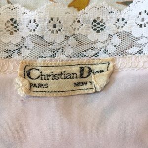 Vintage silk christian Dior camisole